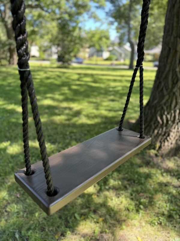 Walnut Stained Classic Bench Swing