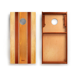2ft x 4ft Graphic Wood Classic Cornhole Set | Natural Surf Beach Collection