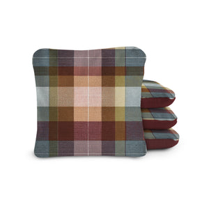 6-in Dual-Sided Cornhole Bags | Plaid Collection