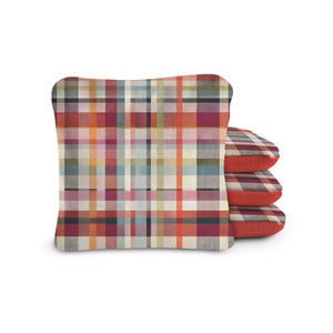 6-in Dual-Sided Cornhole Bags | Plaid Collection