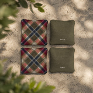 6-in Dual-Sided Cornhole Bags | Plaid Collection