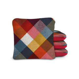 6-in Dual-Sided Cornhole Bags | Plaid Collection