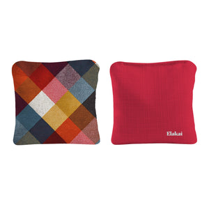 6-in Dual-Sided Cornhole Bags | Plaid Collection
