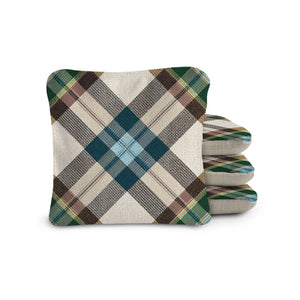 6-in Dual-Sided Cornhole Bags | Plaid Collection