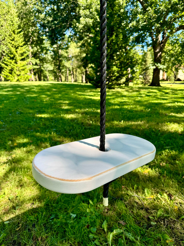 Tree Swing w/knotted climbing rope and hanging hardware