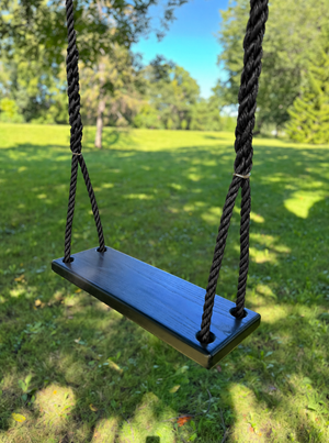 Black Stained Classic Bench Swing