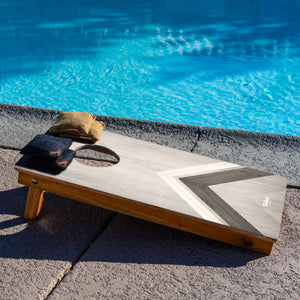 2x4 Silver Chevron Corn Hole Boards