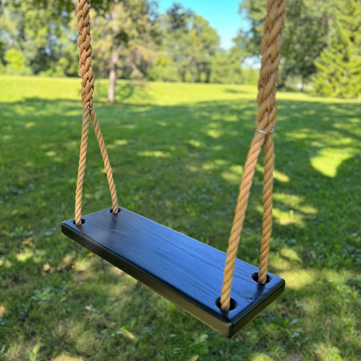 Black Stained Classic Bench Swing – The Original Tree Swing