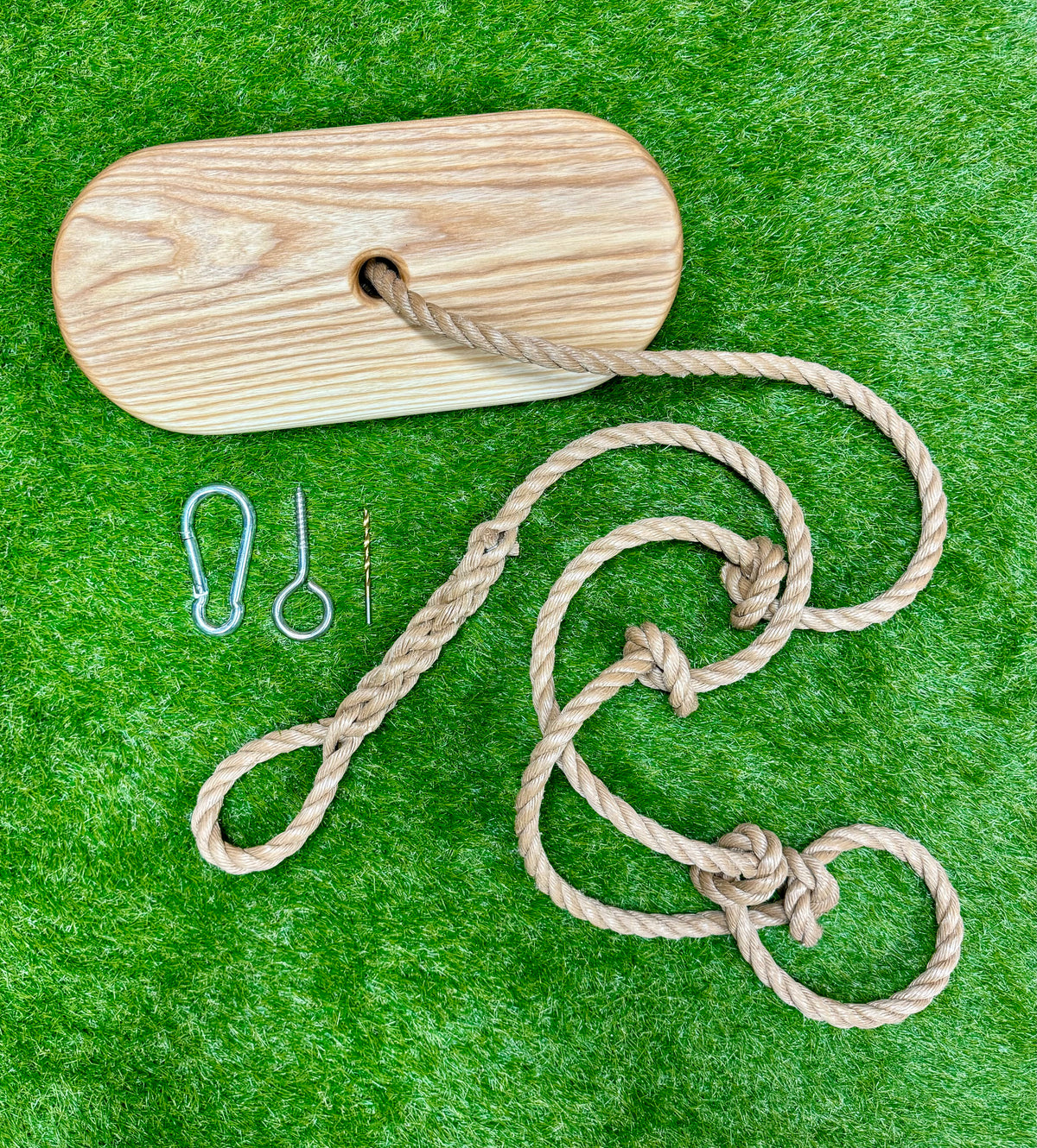 Tree Swing w/knotted climbing rope and hanging hardware – The Original ...