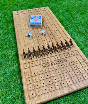 Deluxe Solid Wood Horse Racing Game