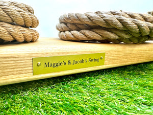 Custom Brass Colored Plaque