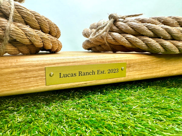 Custom Brass Colored Plaque