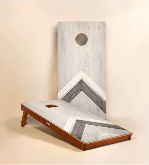 2x4 Silver Chevron Corn Hole Boards