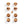 Hevea Wood 72mm Travel Bocce Set