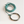 One of a Kind Blue Pearl Epoxy Resin Live-Edge Wood Hook and Ring Toss Game