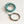One of a Kind Teal and Orange Pearl Epoxy Resin Live-Edge Wood Hook and Ring Toss Game